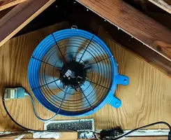 attic fan services with installed attic ventilation fan system in Detroit, MI
